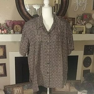 Vintage stunt collections 100% silk 2x blouse